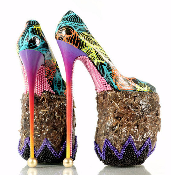 Seven Incredible High Heels Made out of Bizarre Materials ...