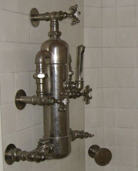 recycled steampunk bathroom fixtures