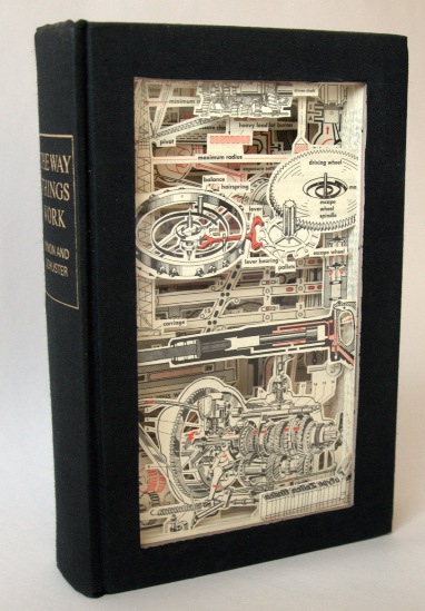 dissected recycled books