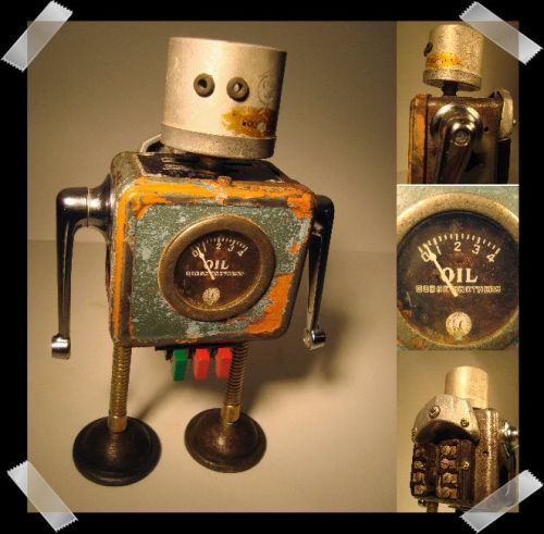 recycled robot household junk