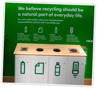 IKEA recycling drop-off