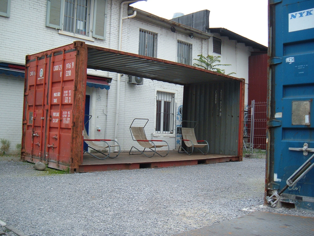 Outside the Freitag Shop