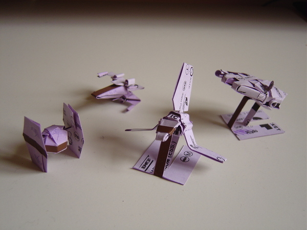 Star Wars Recreated In Origami Recyclenation