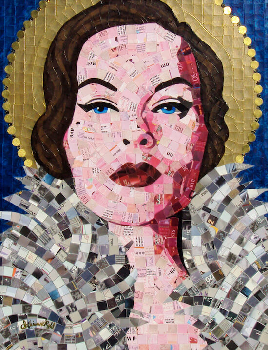 Portraits Created from Recycled Junk Mail | RecycleNation