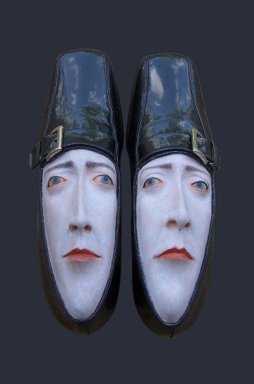 Old Shoes Reborn as Living Faces 