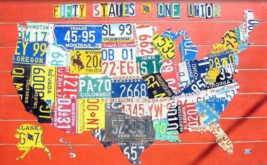 50 States License Plates