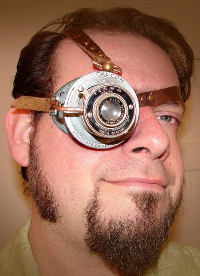 Is it a monocle? Is it an eyepatch? One of the more unusual homemade  accessories. - > This Is Cabaret