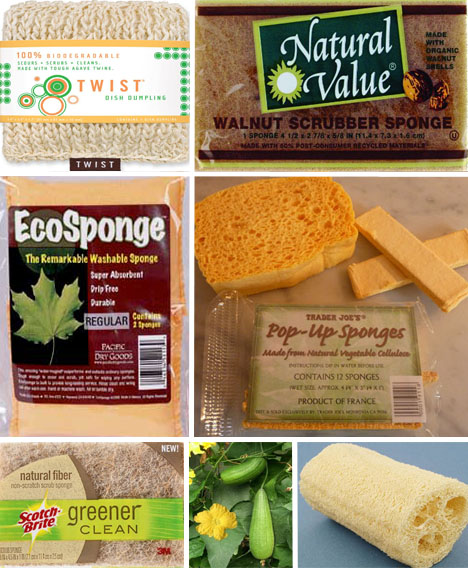 what are kitchen sponges made of