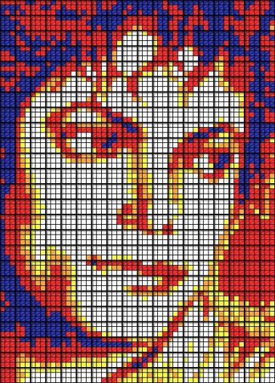Music Icons Created From Hundreds Of Rubik S Cubes Recyclenation