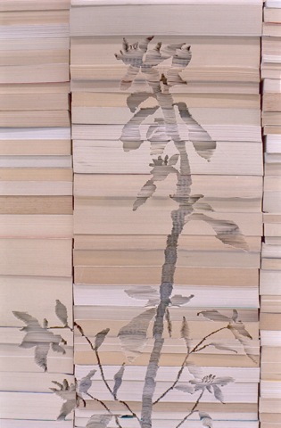 miniature trees recycled dead books