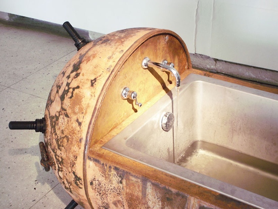 recycled steampunk bathroom fixtures