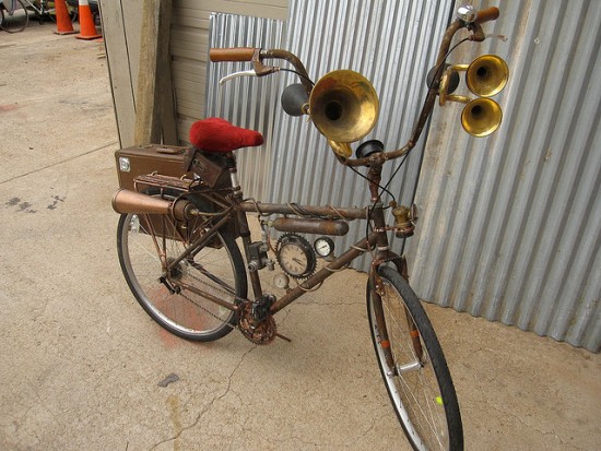 recycled steampunk bicycle