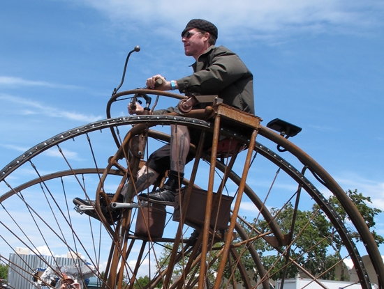 recycled steampunk bicycle