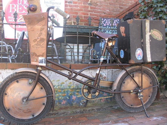 recycled steampunk bicycle