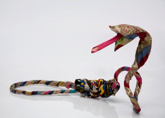 business ties recycled snakes