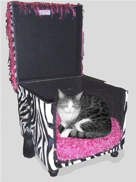 recycled suitcase pet bed