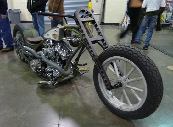 steampunk recycle motorcycle