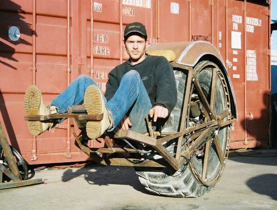 steampunk recycle motorcycle