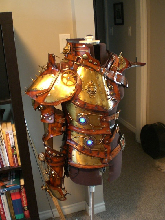 steampunk recycled armor