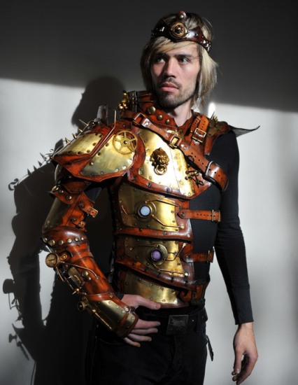 steampunk recycled armor