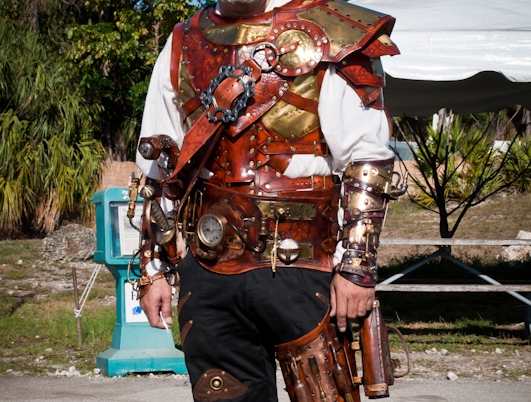 steampunk recycled armor