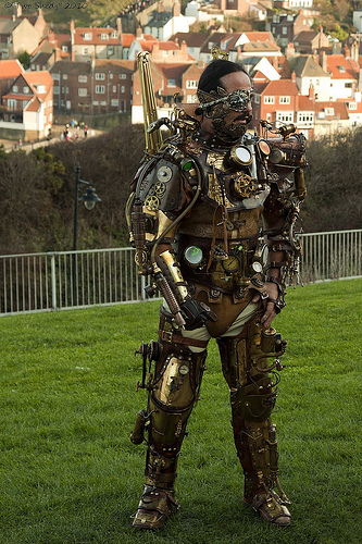 steampunk recycled armor