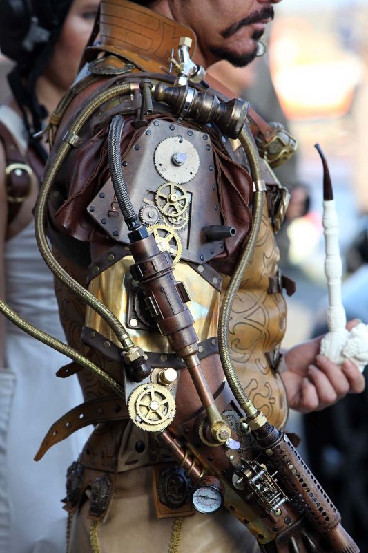 steampunk recycled armor