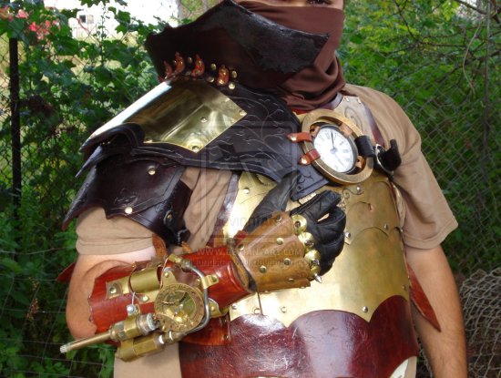 steampunk recycled armor