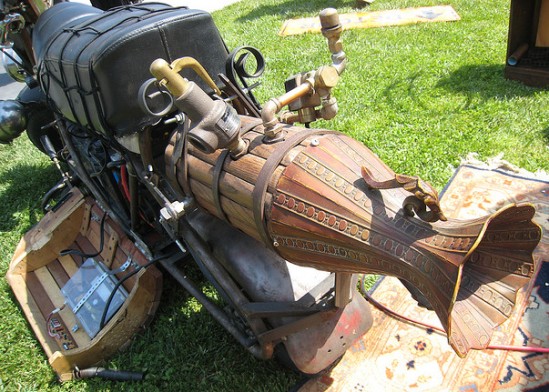 steampunk recycle motorcycle