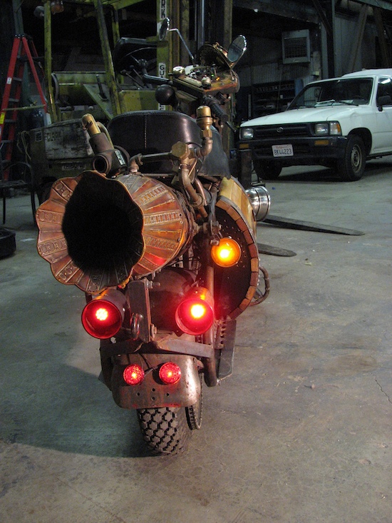 steampunk recycle motorcycle