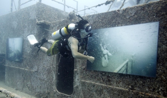 recycled shipwreck art gallery