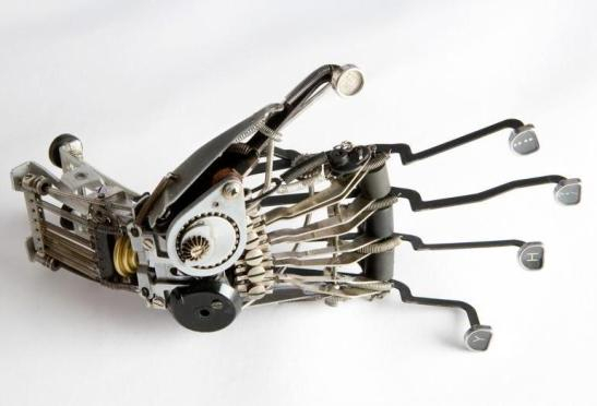 human bodies recycled typewriters