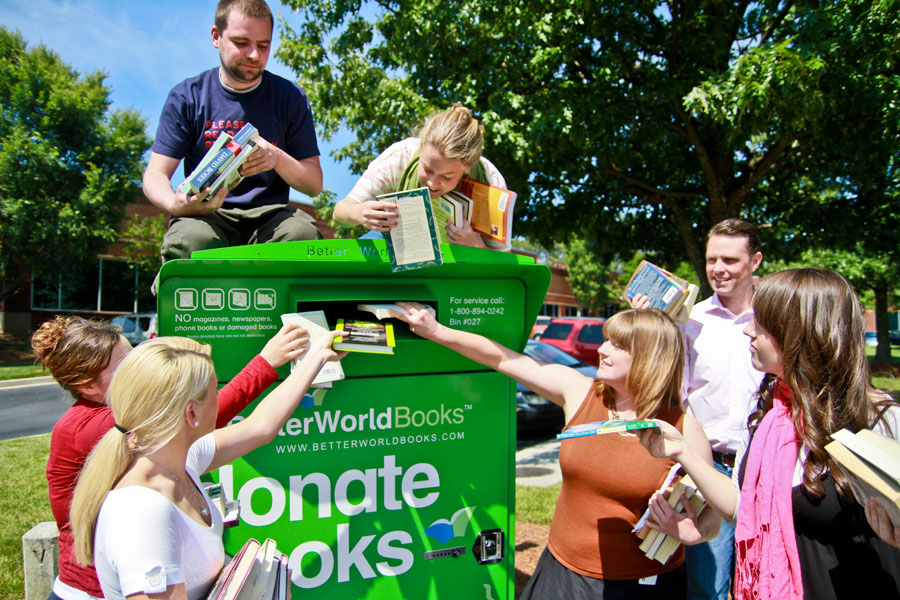 Better World Books recycling box