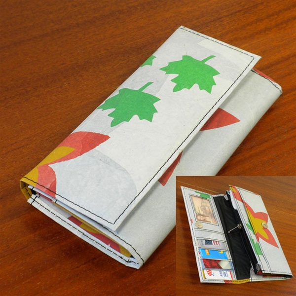 Paris recycled wallet