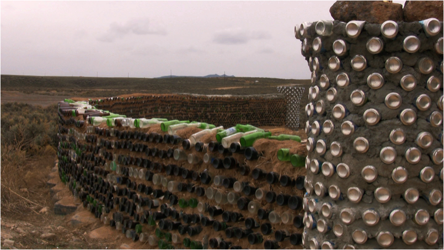 Earthship Fence Redefining Waste