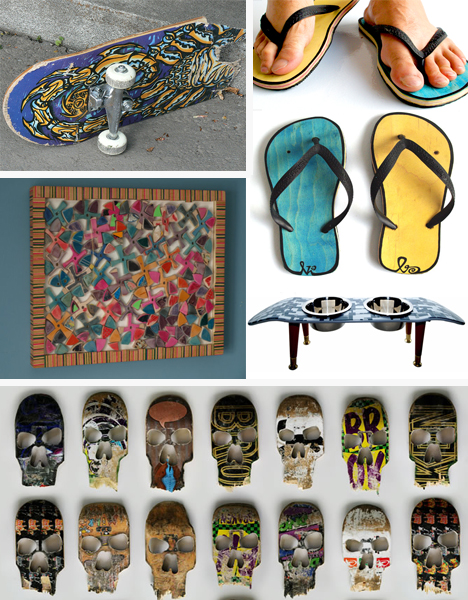 skateboard recycling repurposing