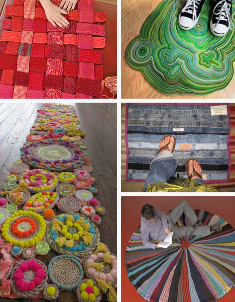 DIY recycled rugs