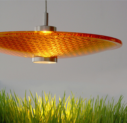 Greenlight Concepts Yielding Yellow Stoplight Pendant Lamp