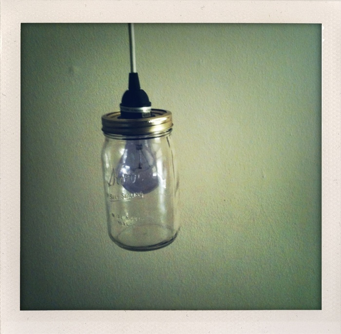 recycled mason jar light