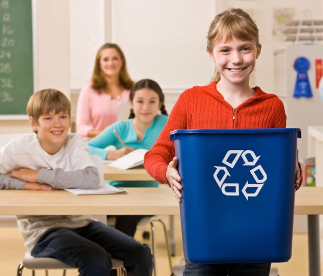 what do you do recycling in your school