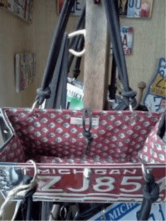 License plate purses - YouTube